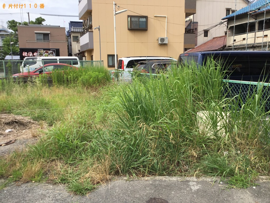 90坪の空き地の草刈り