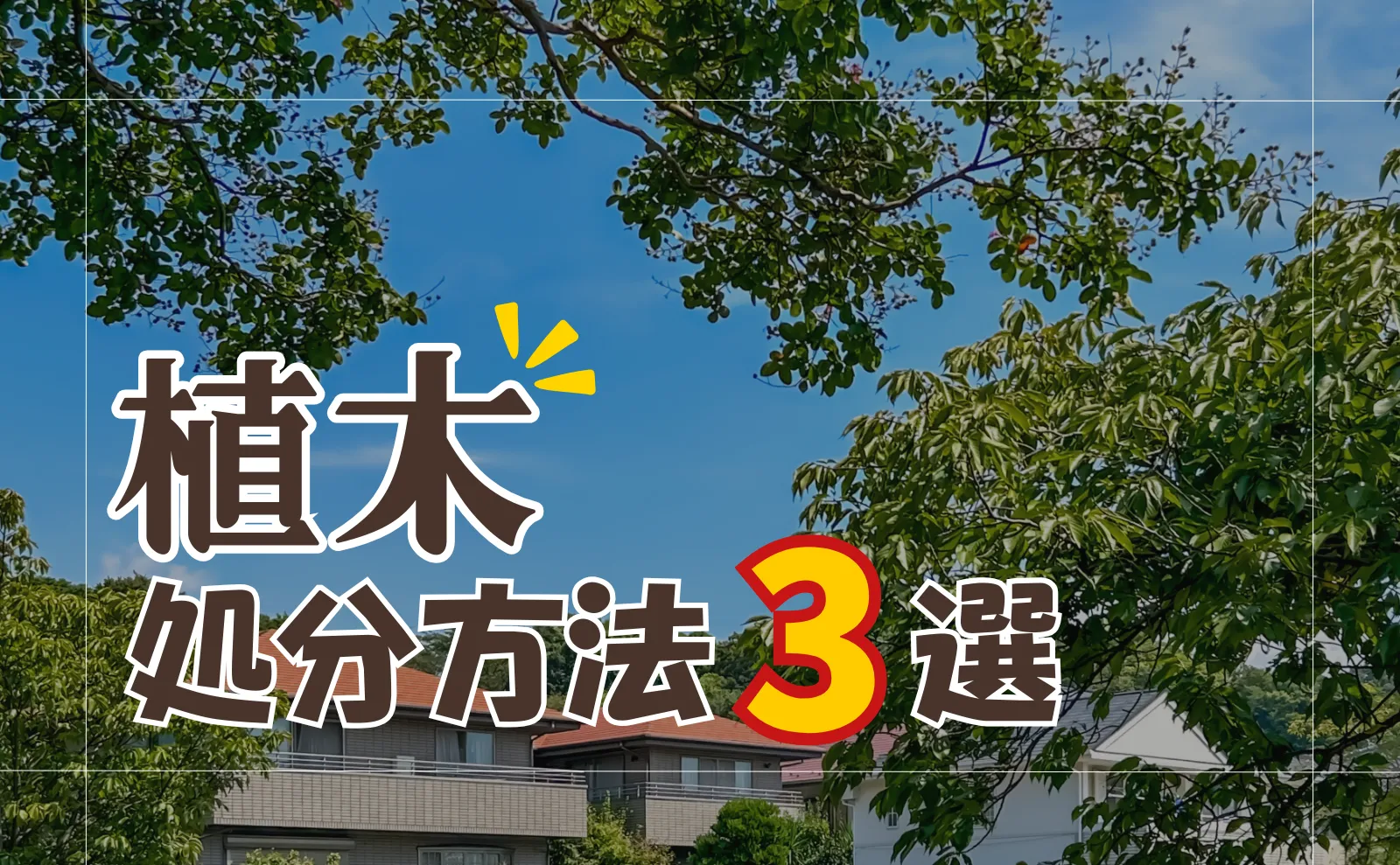 植木の処分方法3選！伐採についてや費用・注意点も徹底解説