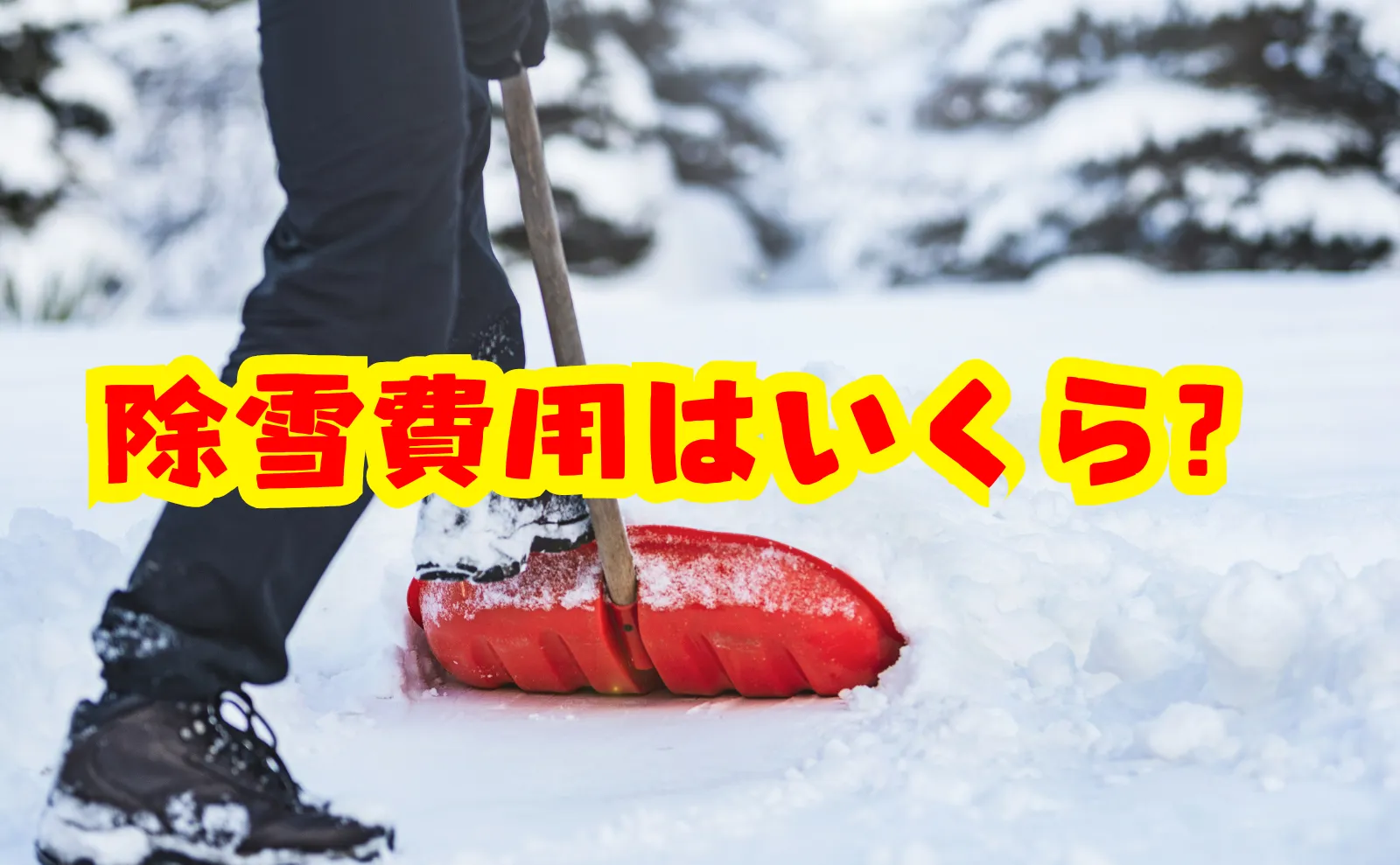 除雪費用の相場とは？作業別料金と高くなる要因を解説