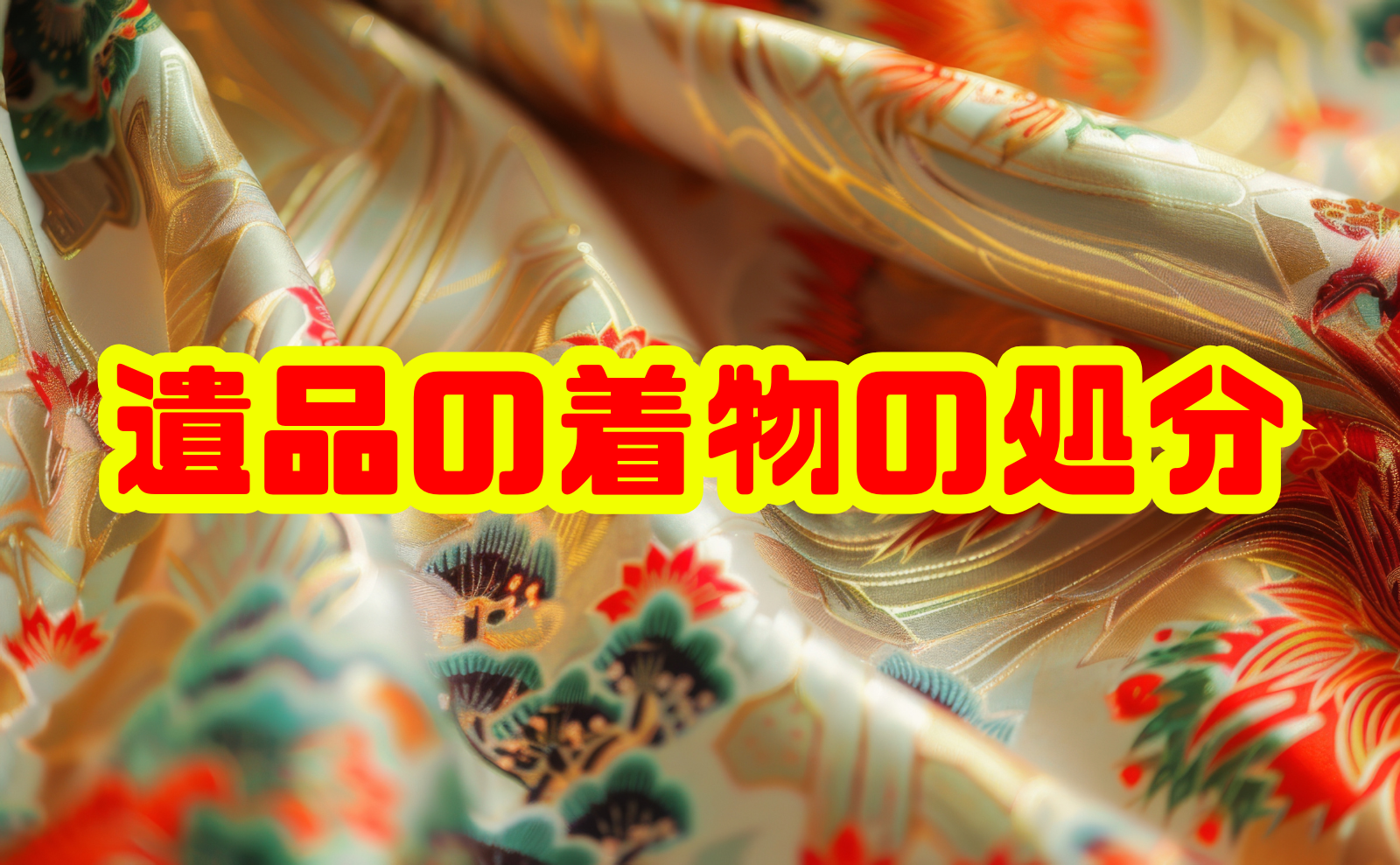 遺品整理で出てきた着物の正しい処分方法：使い道から手続きまで徹底解説