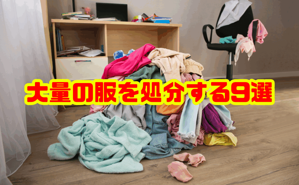 大量の服を効率よく処分する9選！手間とコストを抑える最適解を徹底解説