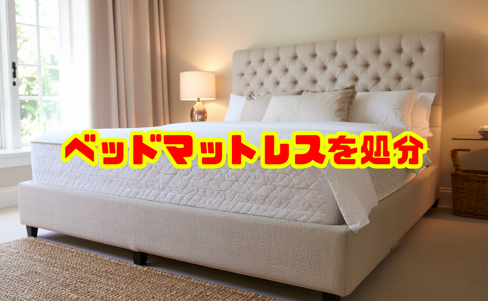 ベッドマットレスを処分する方法と費用相場を徹底解説