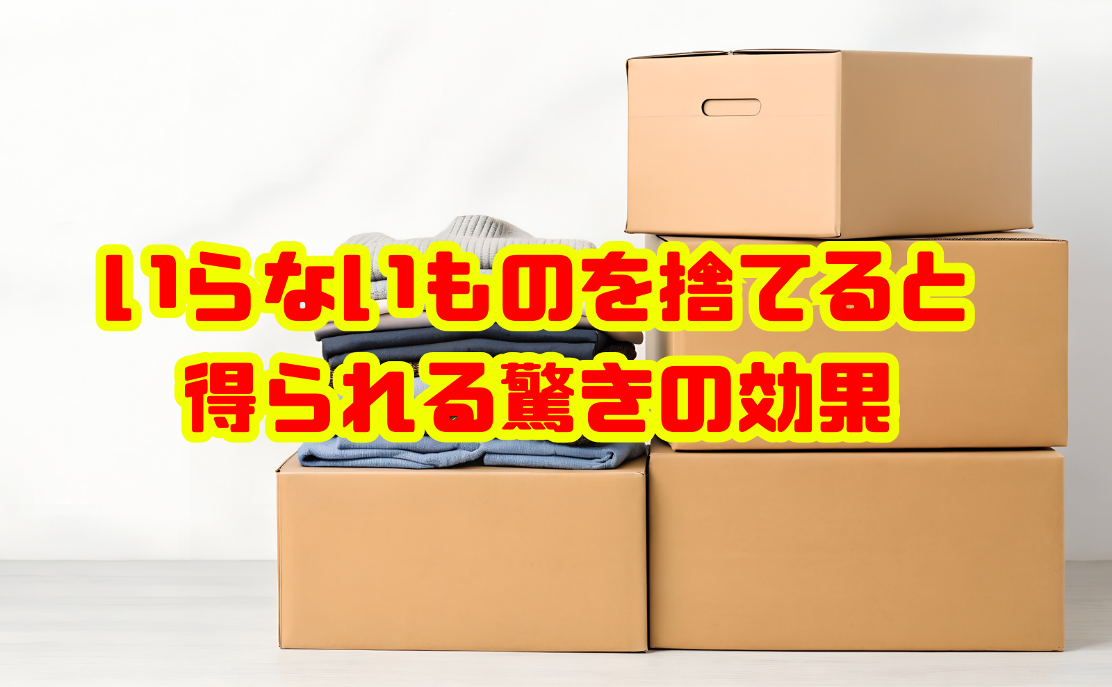 いらないものを捨てると得られる驚きの効果とは？
