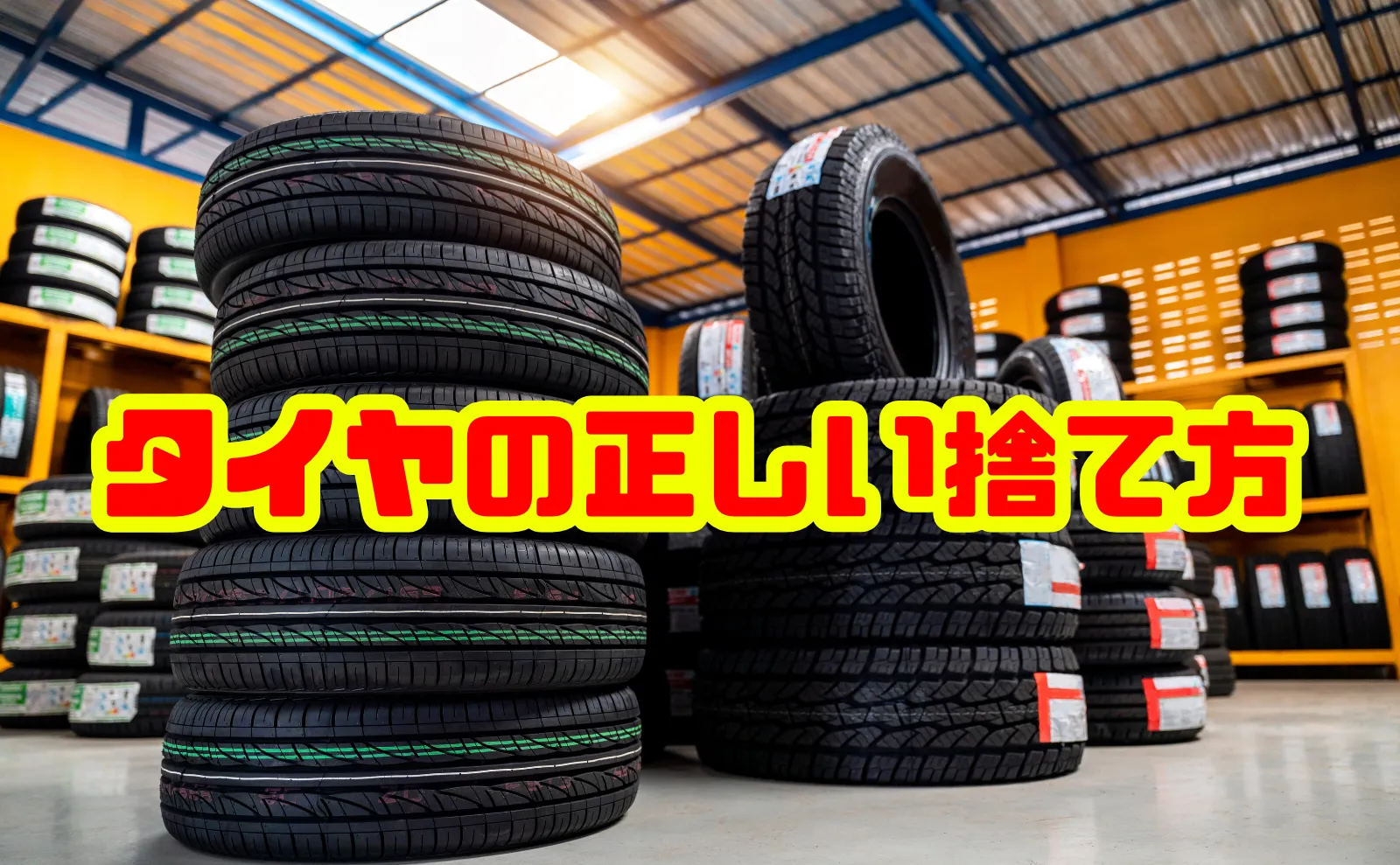 タイヤの正しい捨て方と処分費用ガイド