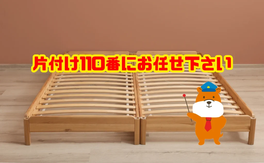 ベッドフレームの処分は片付け110番にお任せ下さい