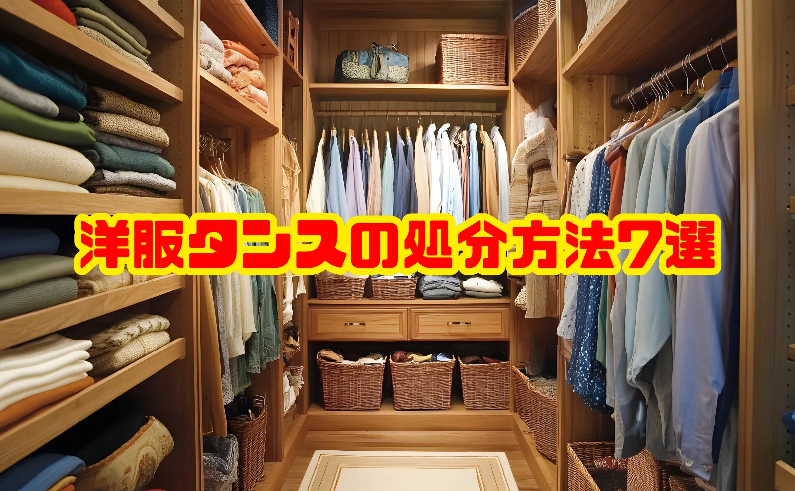 洋服タンスの処分方法7選|費用相場と運べないときの対処法