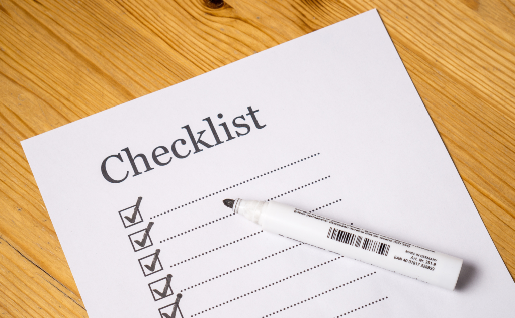 “今すぐ動ける”チェックリスト