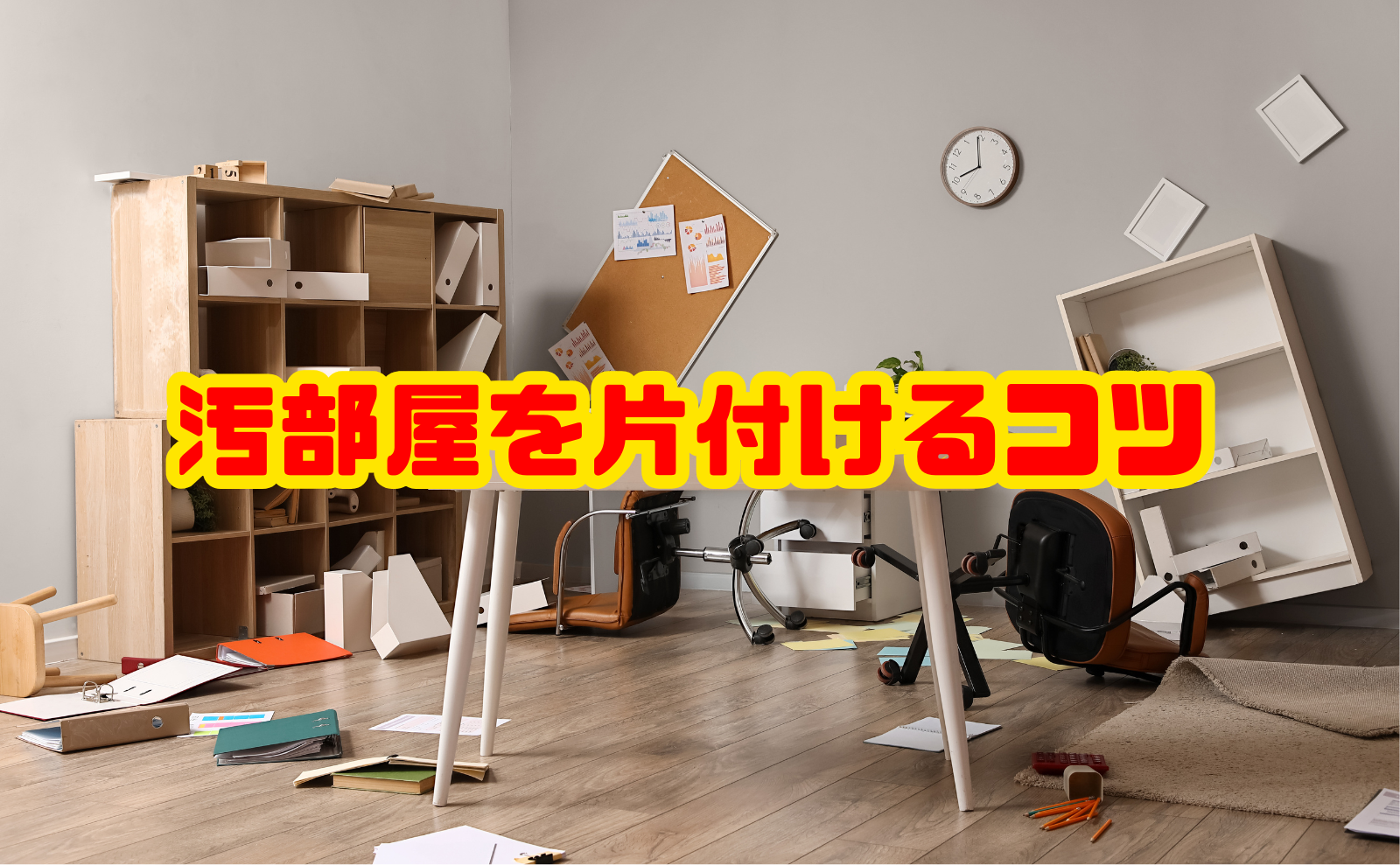 汚部屋を片付けるコツ|どこから始める?手順とリバウンド防止策まで