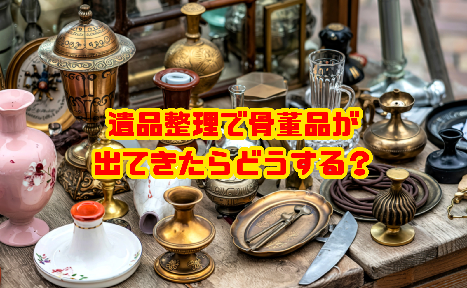 遺品整理で骨董品が出てきたらどうする？見分け方・買取・注意点を解説