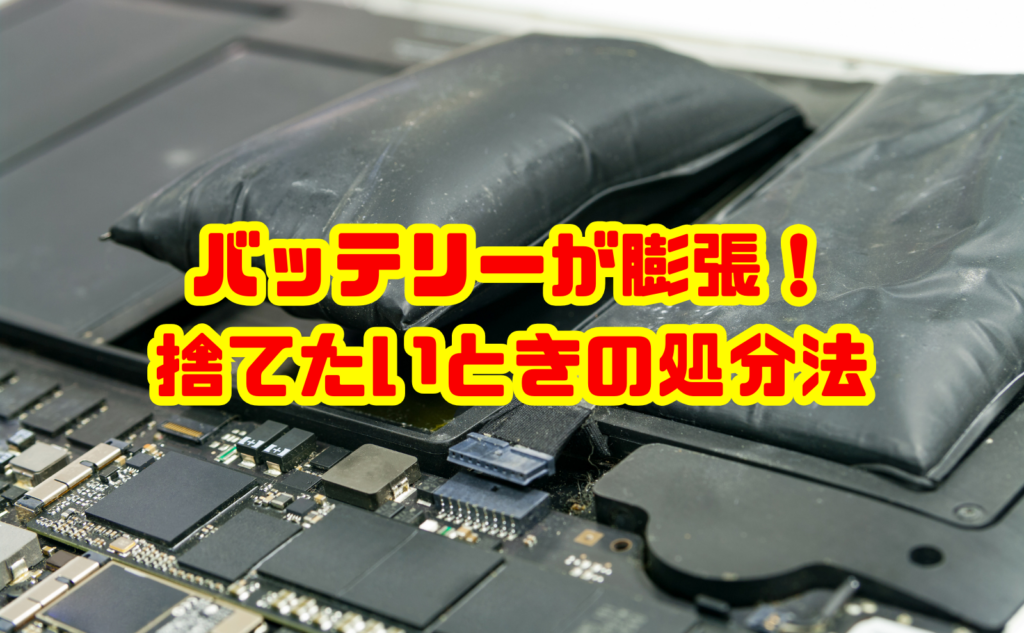 バッテリーが膨張！捨てたいときの安全な処分法と注意点