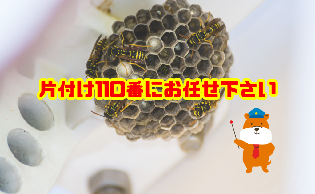 蜂の巣駆除なら片付け110番へご相談ください