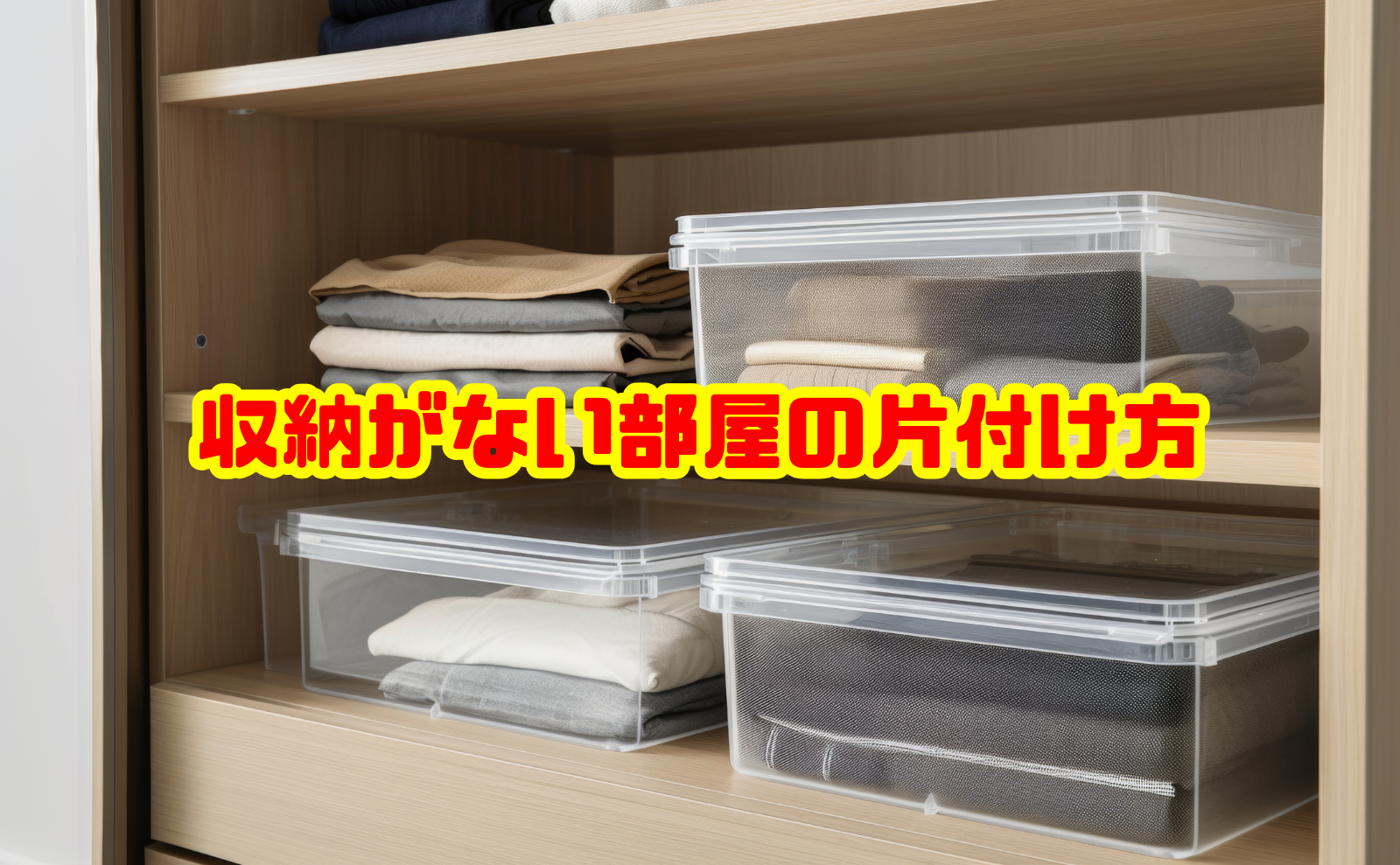 収納がない部屋の片付け方｜狭くてもすっきり暮らす収納術を解説