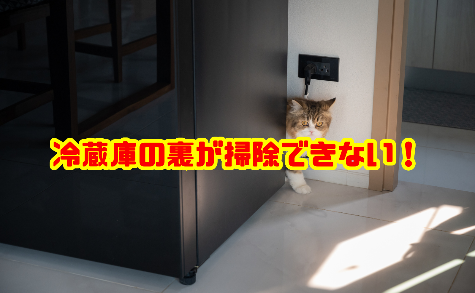 冷蔵庫の裏が掃除できない!動かさない掃除術と安全な移動方法を解説